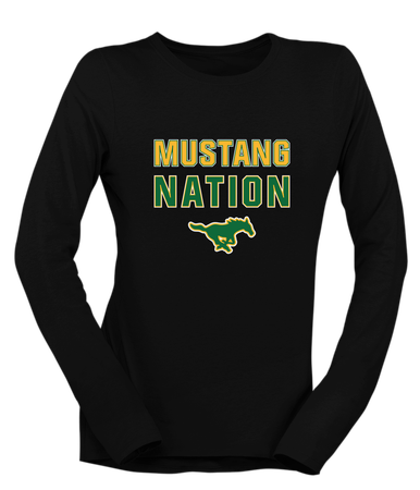 Hempstead Mustangs Nation #2 Women's LS T-Shirt