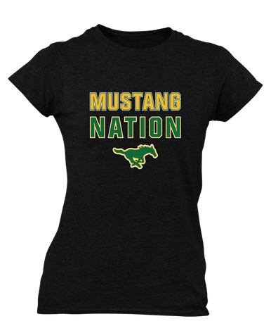 Hempstead Mustangs Nation #2 Women's Premium SS T-Shirt