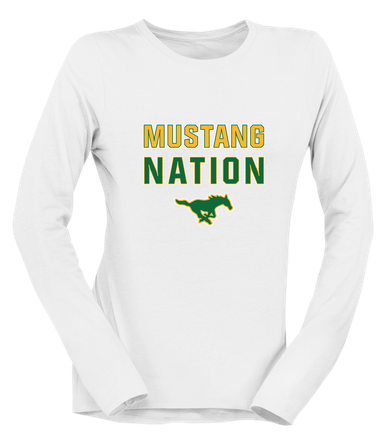 Hempstead Mustangs Nation #2 Women's Premium LS T-Shirt