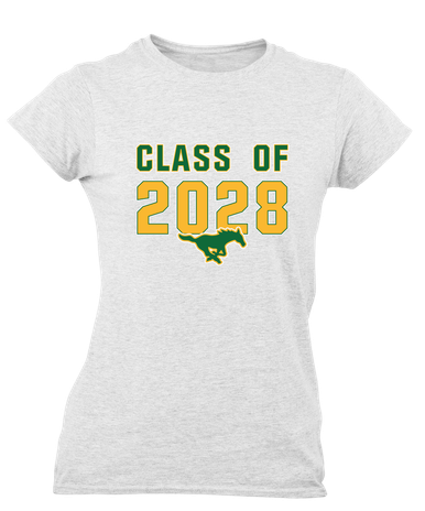 Hempstead Mustangs Class of 2028 Women's Premium SS T-Shirt