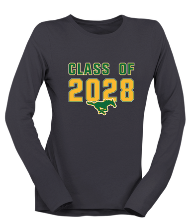 Hempstead Mustangs Class of 2028 Women's Premium LS T-Shirt