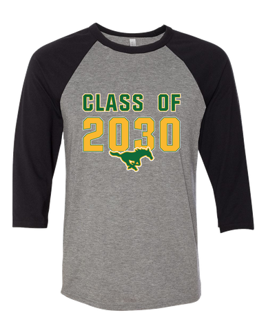 Hempstead Mustangs Class of 2030 Men's Baseball T-Shirt