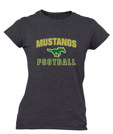 Hempstead Mustangs Football #1 Women's Premium SS T-Shirt