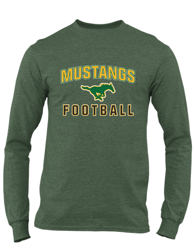 Hempstead Mustangs Football #1 Men's Premium LS T-Shirt