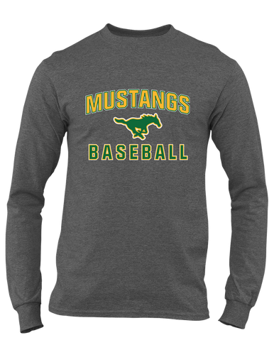 Hempstead Mustangs Baseball #1 Men's LS T-Shirt