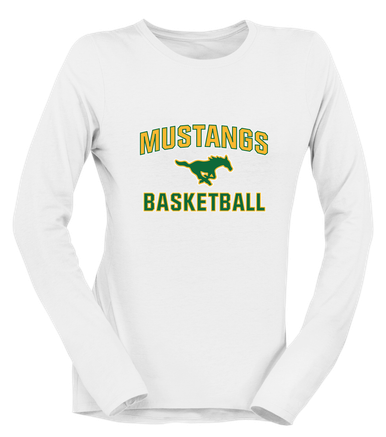 Hempstead Mustangs Basketball #1 Women's Premium LS T-Shirt