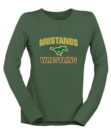 Hempstead Mustangs Wrestling Women's Premium LS T-Shirt