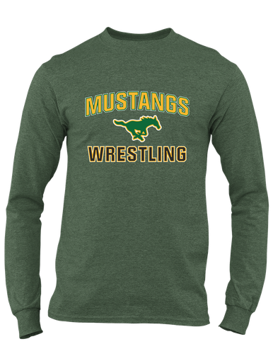 Hempstead Mustangs Wrestling Men's LS T-Shirt