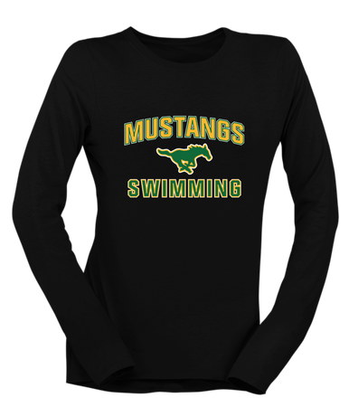 Hempstead Mustangs Swimming Women's LS T-Shirt