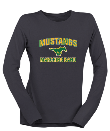 Hempstead Mustangs Marching Band Women's LS T-Shirt