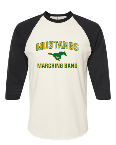 Hempstead Mustangs Marching Band Women's Baseball T-Shirt