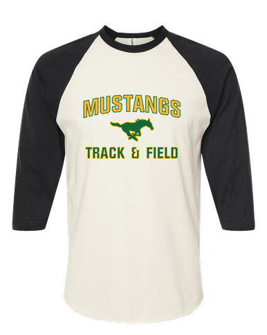 Hempstead Mustangs Track & Field Men's Baseball T-Shirt