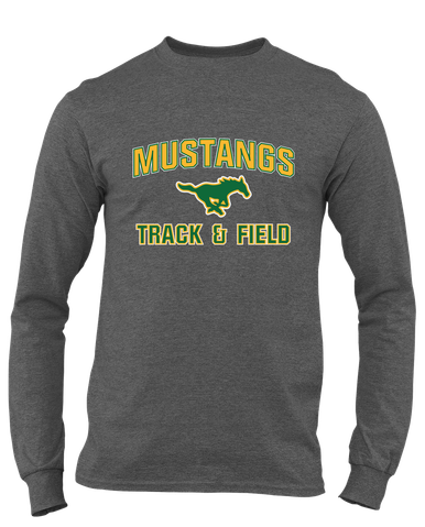 Hempstead Mustangs Track & Field Men's LS T-Shirt