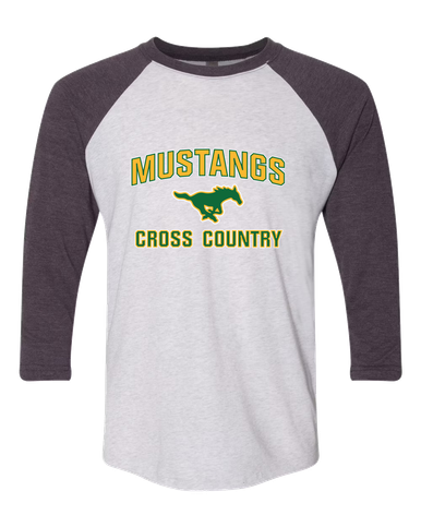 Hempstead Mustangs Cross Country Women's Baseball T-Shirt