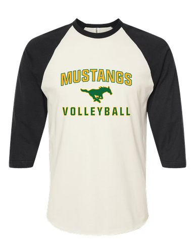 Hempstead Mustangs Volleyball Women's Baseball T-Shirt