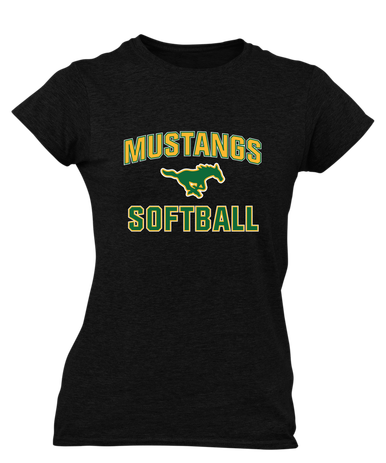 Hempstead Mustangs Softball #1 Women's SS T-Shirt