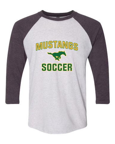 Hempstead Mustangs Soccer #1 Women's Baseball T-Shirt