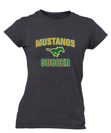 Hempstead Mustangs Soccer #1 Women's Premium SS T-Shirt