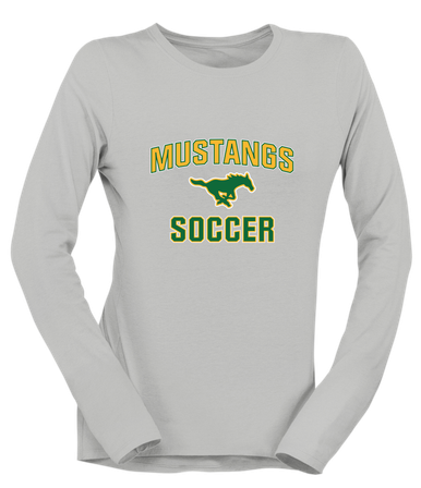 Hempstead Mustangs Soccer #1 Women's Premium LS T-Shirt