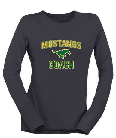 Hempstead Mustangs Coach Women's LS T-Shirt