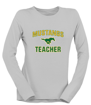 Hempstead Mustangs Teacher Women's LS T-Shirt
