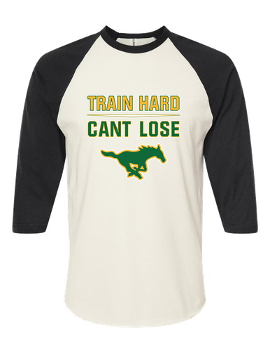 Hempstead Mustangs Train Hard, Can't Lose Women's Baseball T-Shirt