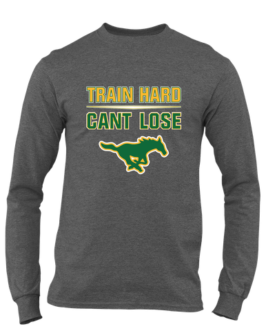 Hempstead Mustangs Train Hard, Can't Lose Men's LS T-Shirt