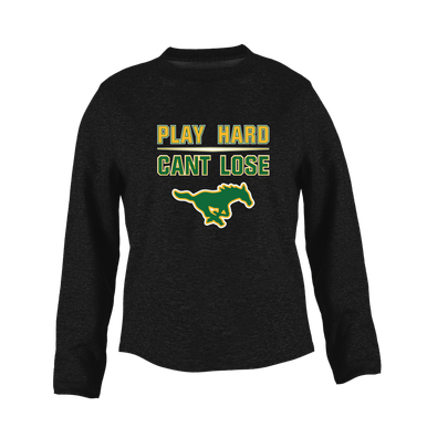 Hempstead Mustangs Play Hard, Can't Lose Women's Sweatshirt