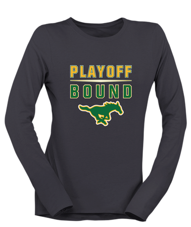 Hempstead Mustangs Playoff Bound Women's LS T-Shirt
