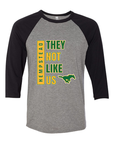 Hempstead Mustangs They Not Like Us #1 Men's Baseball T-Shirt
