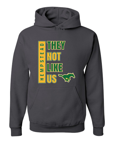 Hempstead Mustangs They Not Like Us #1 Men's Premium Hoodie