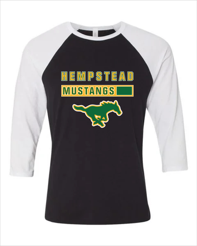 Hempstead Mustangs Mascot #7 Women's Baseball T-Shirt