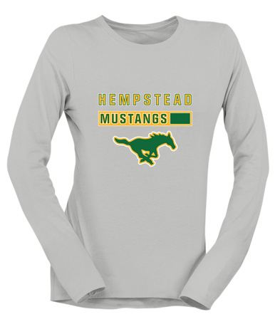Hempstead Mustangs Mascot #7 Women's Premium LS T-Shirt