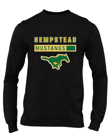 Hempstead Mustangs Mascot #7 Men's LS T-Shirt
