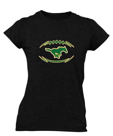 Hempstead Mustangs Football #3 Women's Premium SS T-Shirt