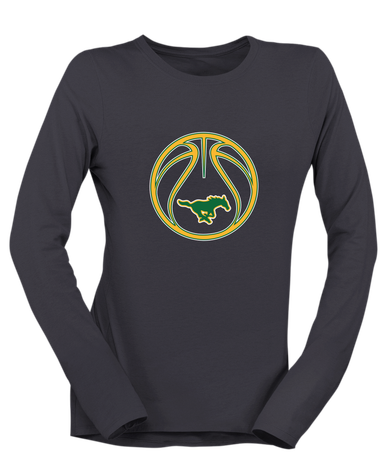 Hempstead Mustangs Basketball #2 Women's LS T-Shirt