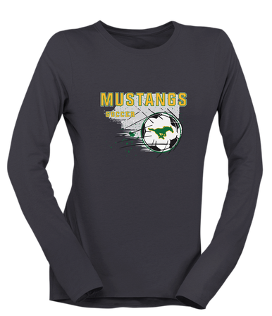 Hempstead Mustangs Soccer #2 Women's Premium LS T-Shirt