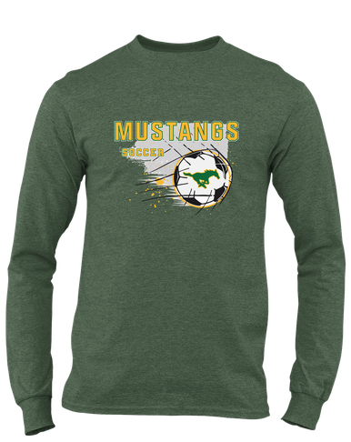 Hempstead Mustangs Soccer #2 Men's LS T-Shirt