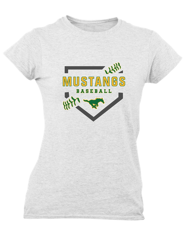 Hempstead Mustangs Baseball #2 Women's SS T-Shirt