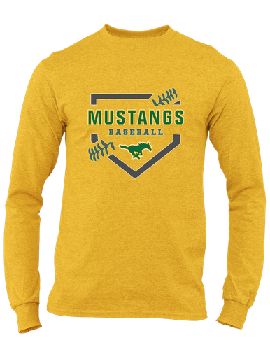Hempstead Mustangs Baseball #2 Men's LS T-Shirt