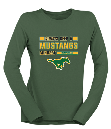 Hempstead Mustangs Mindset Women's LS T-Shirt