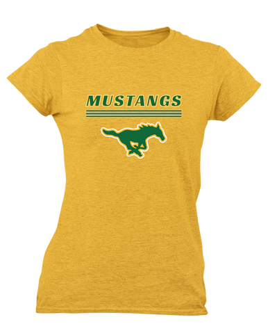 Hempstead Mustangs Mascot #8 Women's Premium SS T-Shirt