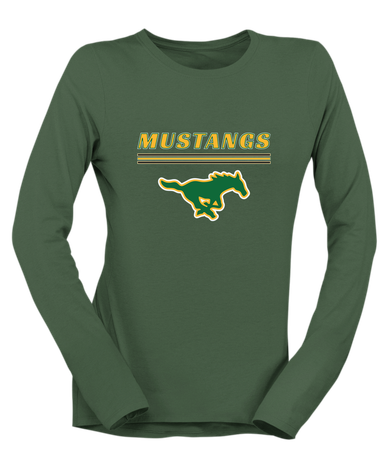 Hempstead Mustangs Mascot #8 Women's Premium LS T-Shirt
