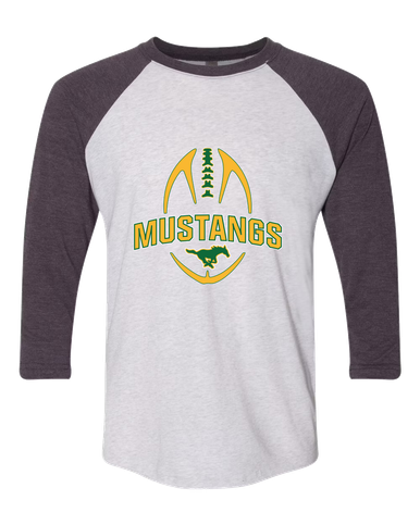 Hempstead Mustangs Football #5 Women's Baseball T-Shirt