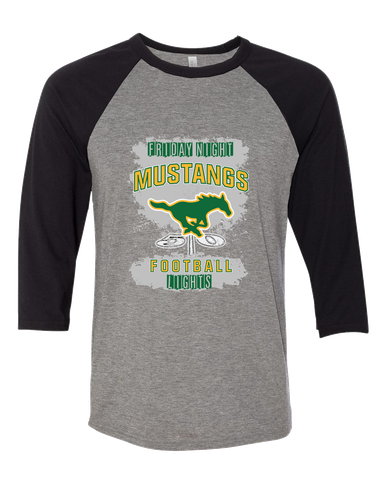 Hempstead Mustangs Football #6 Men's Baseball T-Shirt
