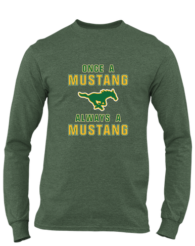 Hempstead Mustangs Once A Men's Premium LS T-Shirt