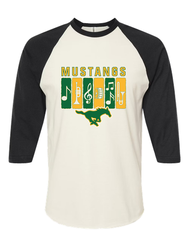 Hempstead Mustangs Band # 2 Men's Baseball T-Shirt