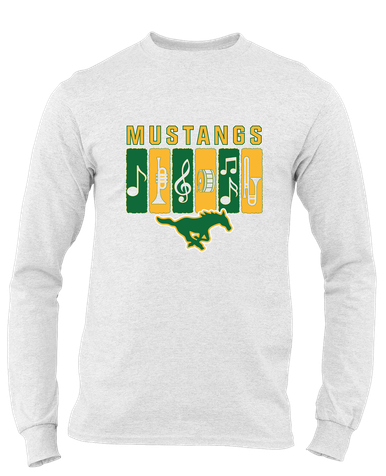 Hempstead Mustangs Band # 2 Men's LS T-Shirt