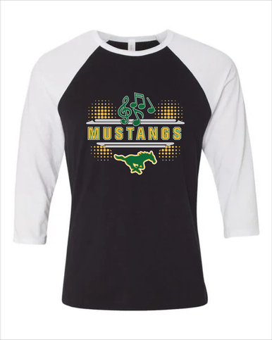 Hempstead Mustangs Band # 3 Men's Baseball T-Shirt