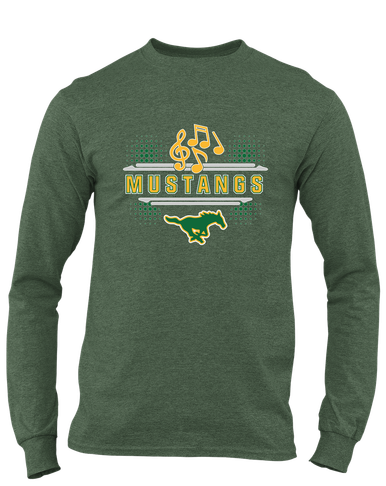Hempstead Mustangs Band # 3 Men's LS T-Shirt